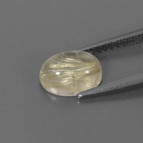 Quartz rutilé jaune naturelle transparent, 1,60 ct, transparent / translucide