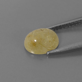 Quartz rutilé jaune naturelle transparent, 1,45 ct, transparent / translucide