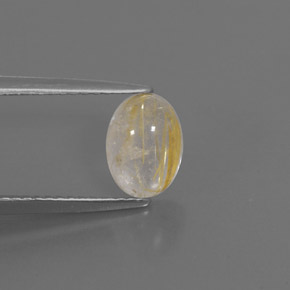 Quartz rutilé jaune naturelle transparent, 1,42 ct, transparent / translucide