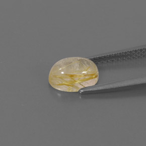 Quartz rutilé jaune naturelle transparent, 1,42 ct, transparent / translucide