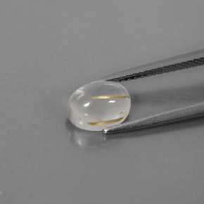 Quartz rutilé jaune naturelle transparent, 1,64 ct, transparent / translucide