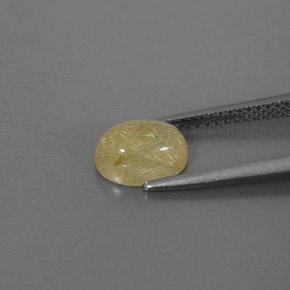 Quartz rutilé jaune naturelle transparent, 1,60 ct, transparent / translucide
