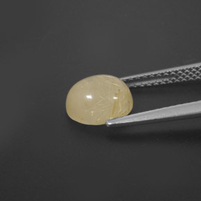 Quartz rutilé jaune naturelle transparent, 1,63 ct, transparent / translucide