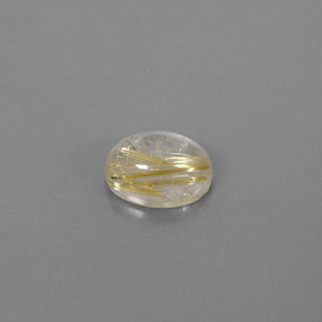 Quartz rutilé jaune naturelle transparent, 1,69 ct, transparent / translucide