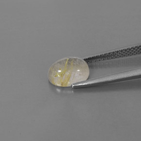 Quartz rutilé jaune naturelle transparent, 1,68 ct, transparent / translucide