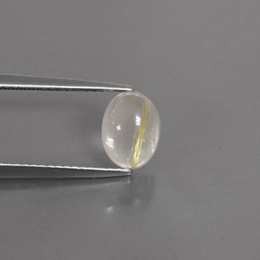 Quartz rutilé jaune naturelle transparent, 1,54 ct, transparent / translucide