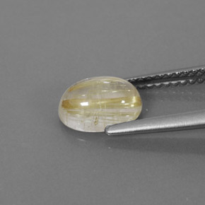 Quartz rutilé jaune naturelle transparent, 1,54 ct, transparent / translucide