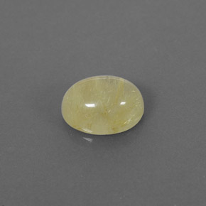 Quartz rutilé jaune naturelle transparent, 1,58 ct, transparent / translucide
