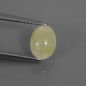 Quartz rutilé jaune naturelle transparent, 1,58 ct, transparent / translucide