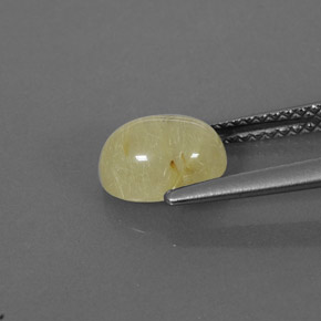 Quartz rutilé jaune naturelle transparent, 1,58 ct, transparent / translucide