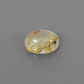 Quartz rutilé jaune naturelle transparent, 1,65 ct, transparent / translucide