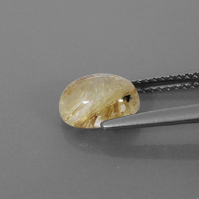 Quartz rutilé jaune naturelle transparent, 1,65 ct, transparent / translucide