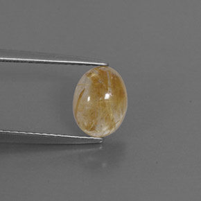 Quartz rutilé jaune naturelle transparent, 1,48 ct, transparent / translucide