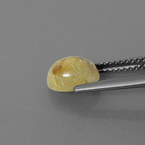Quartz rutilé jaune naturelle transparent, 1,46 ct, transparent / translucide