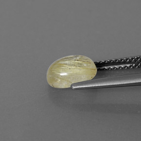 Quartz rutilé jaune naturelle transparent, 1,40 ct, transparent / translucide