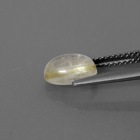 Quartz rutilé jaune naturelle transparent, 1,52 ct, transparent / translucide
