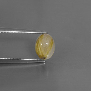 Quartz rutilé jaune naturelle transparent, 1,44 ct, transparent / translucide