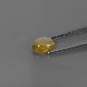 Quartz rutilé jaune naturelle transparent, 1,44 ct, transparent / translucide