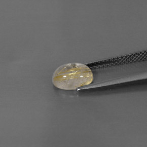 Quartz rutilé jaune naturelle transparent, 1,33 ct, transparent / translucide