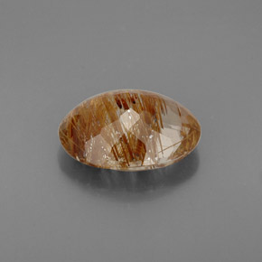 Quartz rutilé jaune naturelle transparent, 4,93 ct, transparent / translucide