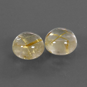 Achetez naturel ct jaune quartz rutilé gems, coupe roude, en provenance inde chez gemselect. en stock, livraison internationale!