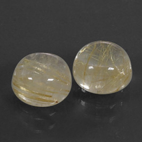 Achetez naturel ct jaune quartz rutilé gems, coupe roude, en provenance inde chez gemselect. en stock, livraison internationale!