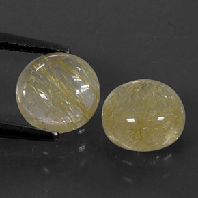 Achetez naturel ct jaune quartz rutilé gems, transparent, en provenance inde chez gemselect. en stock, livraison internationale!