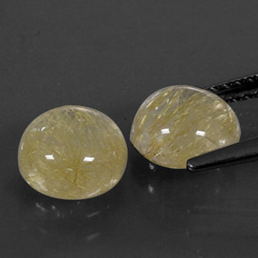 Achetez naturel ct jaune quartz rutilé gems, transparent, en provenance inde chez gemselect. en stock, livraison internationale!
