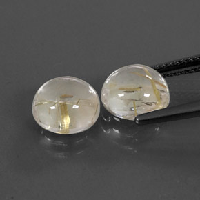 Achetez naturel ct jaune quartz rutilé gems, coupe roude, en provenance inde chez gemselect. en stock, livraison internationale!