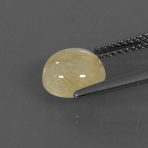 Quartz rutilé jaune naturelle transparent, 2,10 ct, transparent / translucide