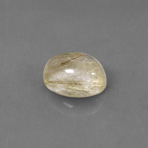 Quartz rutilé jaune naturelle transparent, 1,54 ct, transparent / translucide