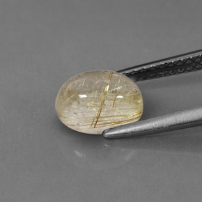 Quartz rutilé jaune naturelle transparent, 1,54 ct, transparent / translucide