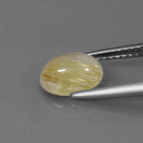 Quartz rutilé jaune naturelle transparent, 1,30 ct, transparent / translucide