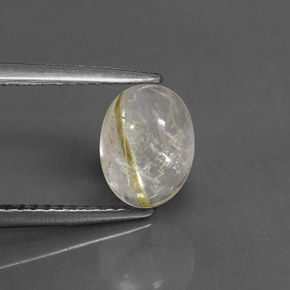 Quartz rutilé jaune naturelle transparent, 1,48 ct, transparent / translucide