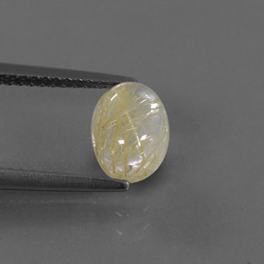 Quartz rutilé jaune naturelle transparent, 1,51 ct, transparent / translucide