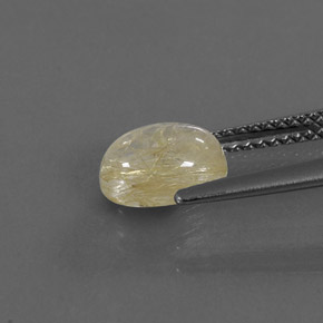 Quartz rutilé jaune naturelle transparent, 1,51 ct, transparent / translucide