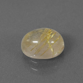 Quartz rutilé jaune naturelle transparent, 1,53 ct, transparent / translucide