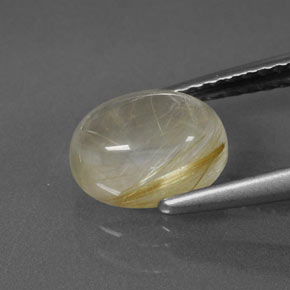 Quartz rutilé jaune naturelle transparent, 1,70 ct, transparent / translucide