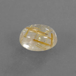 Quartz rutilé jaune naturelle transparent, 1,48 ct, transparent / translucide