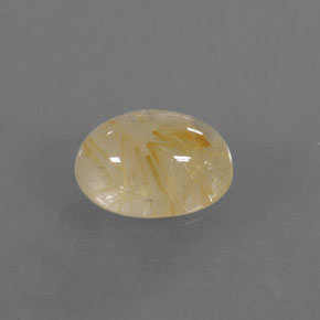 Quartz rutilé jaune naturelle transparent, 1,32 ct, transparent / translucide