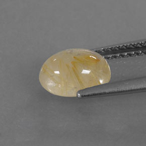 Quartz rutilé jaune naturelle transparent, 1,32 ct, transparent / translucide