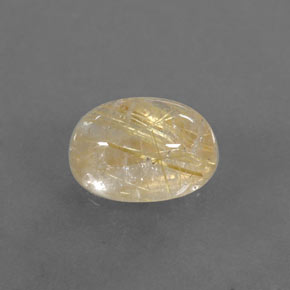 Quartz rutilé jaune naturelle transparent, 1,63 ct, transparent / translucide