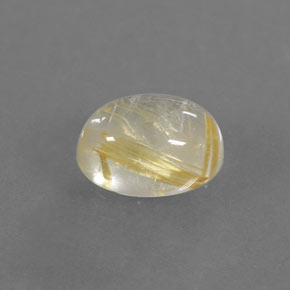 Quartz rutilé jaune naturelle transparent, 1,52 ct, transparent / translucide