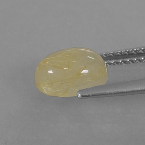 Quartz rutilé jaune naturelle transparent, 1,57 ct, transparent / translucide