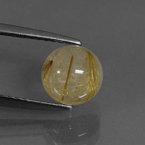 Quartz rutilé jaune naturelle transparent, 1,71 ct, transparent / translucide