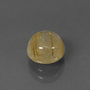 Quartz rutilé jaune naturelle transparent, 1,71 ct, transparent / translucide