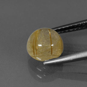 Quartz rutilé jaune naturelle transparent, 1,71 ct, transparent / translucide