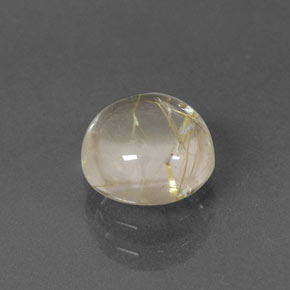Quartz rutilé jaune naturelle coupe roude, 1,53 ct, transparent
