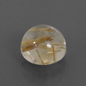 Quartz rutilé jaune naturelle transparent, 1,59 ct, transparent / translucide