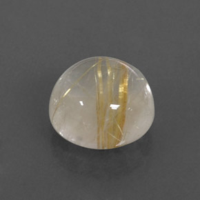 Quartz rutilé jaune naturelle transparent, 2,41 ct, transparent / translucide